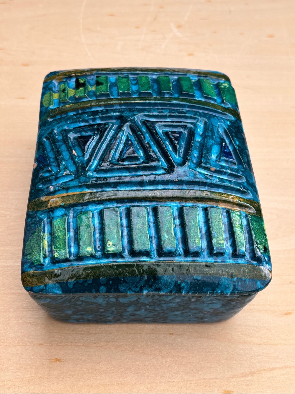 Vintage Made In Italy Bitossi Inspired Ceramic Lidded Box